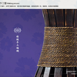 手作り竹アンティーク家の装飾純粋な花瓶HA28 6枚目の画像