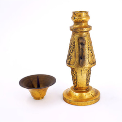 復古黃銅燭台，模仿古代東方文化，龍(SKU05) 第7張的照片