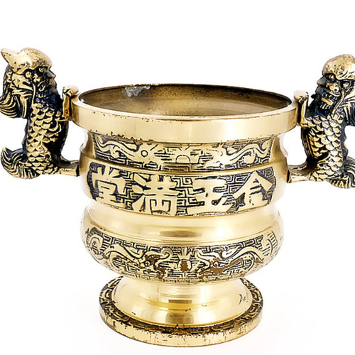東方麒麟香爐，模仿古代清朝，黃銅(SKU08) 其他生活雜貨