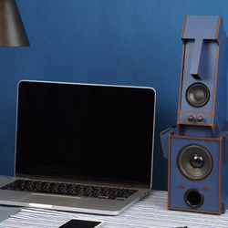 Stereo Puzzle - Moai Speaker with Woofer (Color: Navy) 2枚目の画像