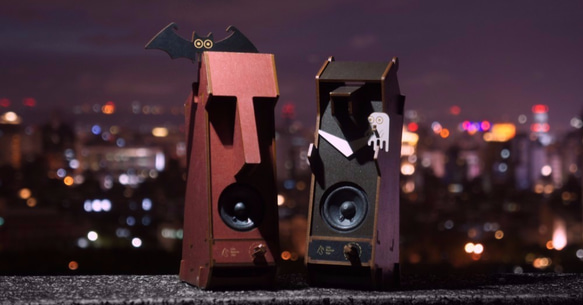 Halloween Stereo Puzzle (Stereo Speakers+Bat&Ghost) 1枚目の画像