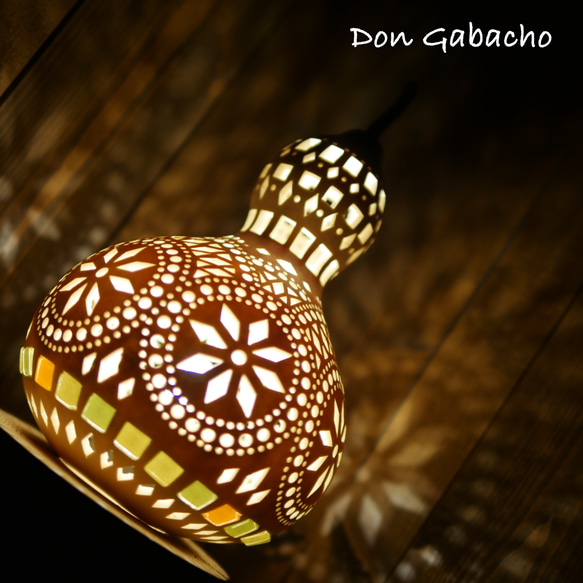 ひょうたんランプ★モロッコの灯り 2枚目の画像