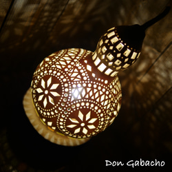 ひょうたんランプ★モロッコの灯り 8枚目の画像