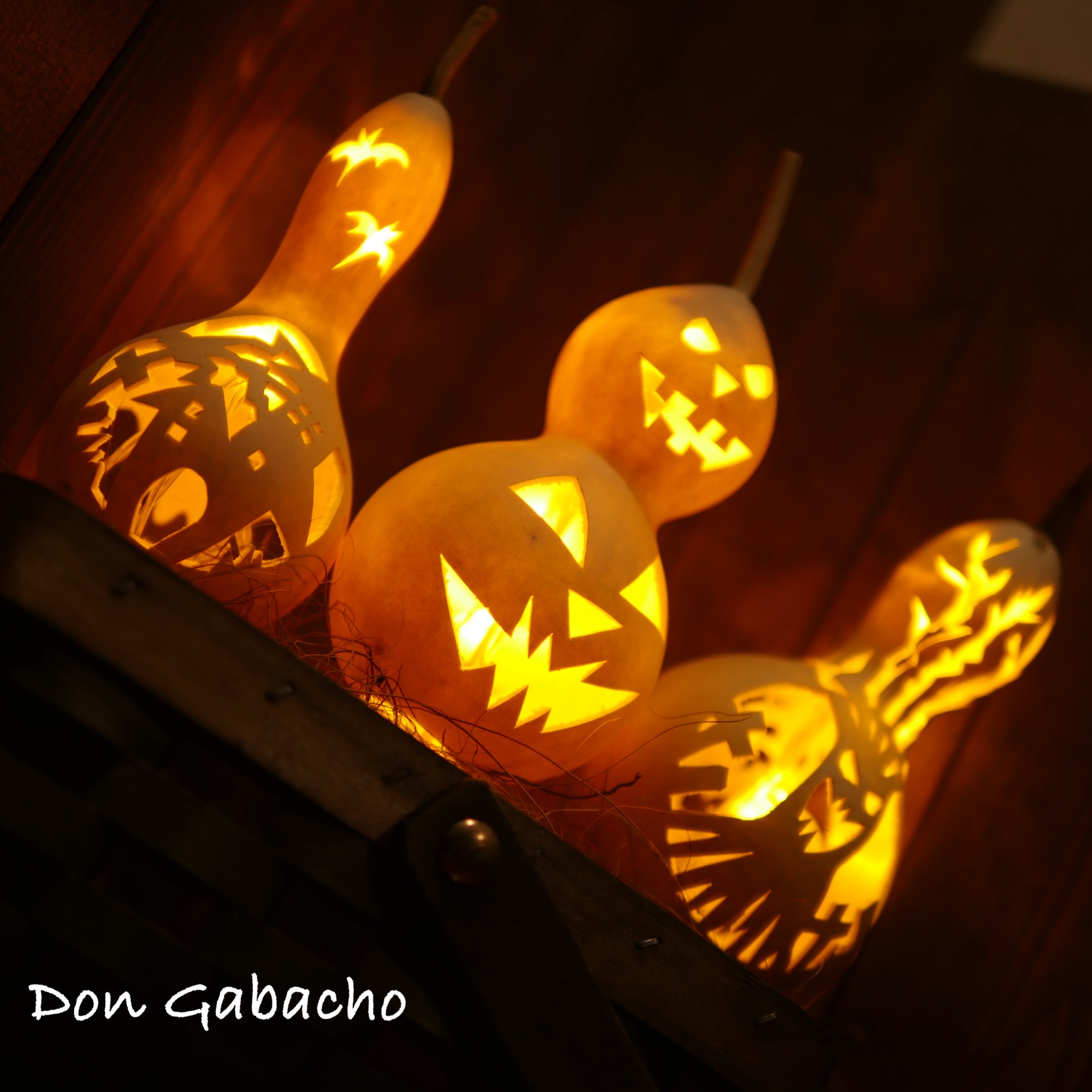 ひょうたんランプ ☆ ハロウィンバスケット スタンドライト