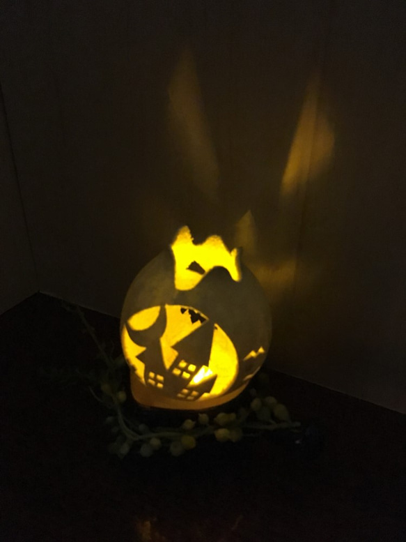 ひょうたんランプ★ハロウィンパンプキン 4枚目の画像