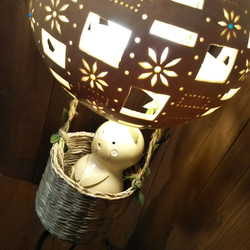 ひょうたんランプ★気球とくま 2枚目の画像