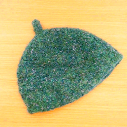 秋冬・ふんわりどんぐり帽子☆ブルーグリーン 2枚目の画像