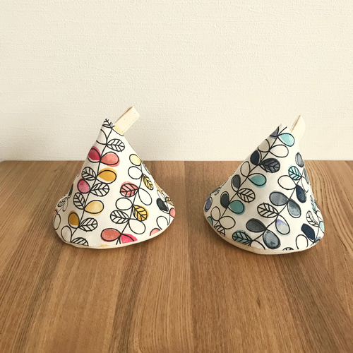 スリット入りリネン細ストライプふかふか(保温調理)鍋保温カバー＋三角鍋つかみ 10468_01.jpg