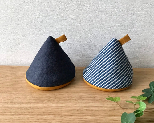 三角鍋つかみ（デニム調） 鍋つかみ TAMY'S FACTORY 通販 7596964