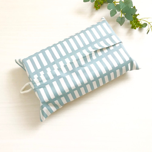 ✳︎ハンドメイド✳︎くすみピンクチェリー刺繍✖️ブラウンチェック