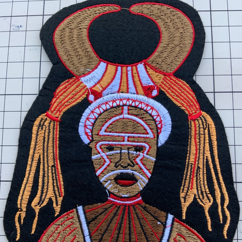 困惑されるデカワッペン【森の人】約35cm × 26cm ワッペン・アップリケ