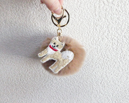 柴犬 ふんわりお守りチャーム 1点限定レアパネル ❁⃘flowerタイル