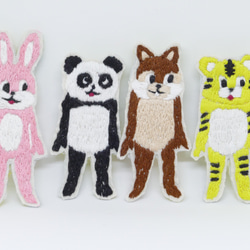 刺繡胸針 kigurumi 動物熊貓 第3張的照片