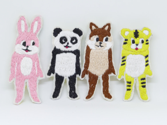 刺繡胸針 kigurumi 動物熊貓 第3張的照片