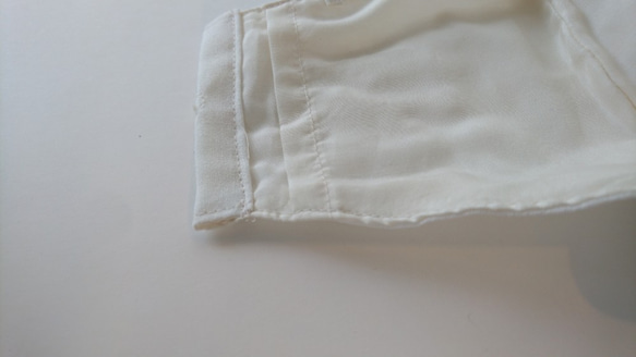 SS1クラシカルローズ刺繍レース フレンチリネン フィルターポケット付き 再販　限定製作品）プレゼントに人気 2枚目の画像