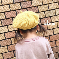 ♡コットンベレー帽♡～49㎝ 3枚目の画像