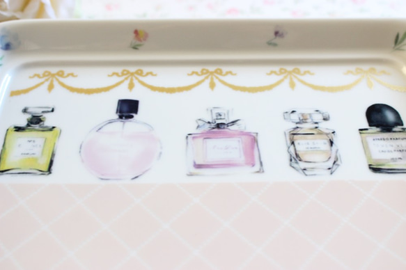 パヒュームボトルかわいい香水瓶のトレイ「ポーセラーツ」 3枚目の画像