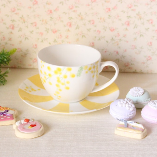 数量限定ハンドメイド2019】ミモザ☆早春の花ミモザのカップ 