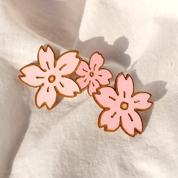 桜の花＊ケーキトッパーセット 3枚目の画像