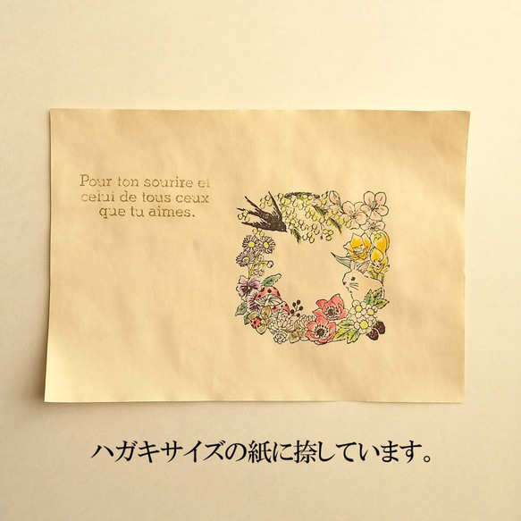 018★春の訪れスタンプ 　うさぎ チューリップ ハルジオン 桜 つばめ　パンジー 2枚目の画像