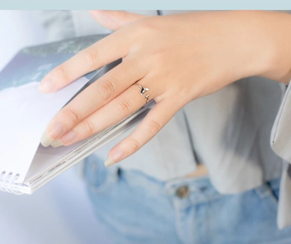 【在庫処分】即日発送 ホエールテールリング 指輪 シルバー リング 海 クジラ 尾 2枚目の画像