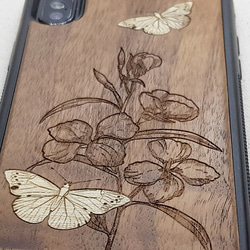 木象嵌のスマホケース：蝶 7枚目の画像