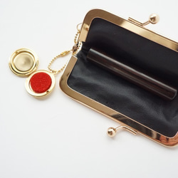 [真正的雙層編織金絲織帶郵票盒]用於結婚禮物和生日禮物。袋口，OBI重製 第3張的照片