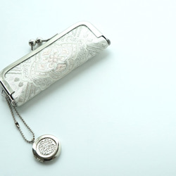 [鉑金雙箔銀絲Obi密封盒]小袋，obi重製。用於結婚禮物和生日禮物。 第1張的照片