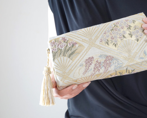 結婚式、パーティー、着物、日常使いに。帯 ゴールド リメイク 2way 帯