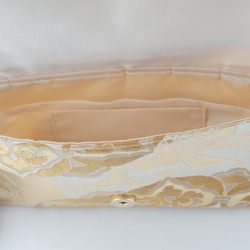 [24K Gold Silk Band Remake 2way手拿包和手提包]適用於婚禮和派對。 第6張的照片