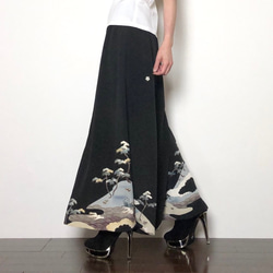 着物リメイク 留袖ワイドフレアパンツ ロングパンツ komomo 通販