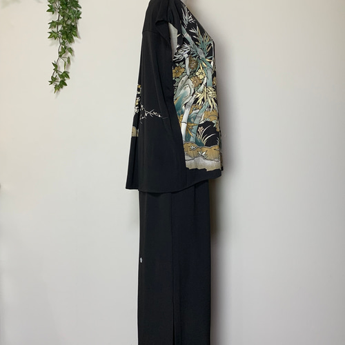 NO92 着物リメイク　留袖リメイク　パンツセットアップ　ワンピース NO92 着物リメイク 留袖リメイク パンツセットアップ ワンピース