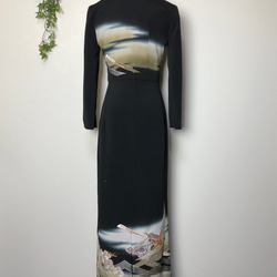 和服重製Tomesode合奏連衣裙緊身裙 第5張的照片