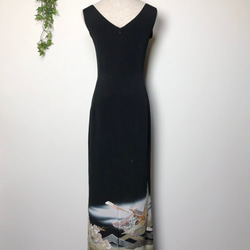 和服重製Tomesode合奏連衣裙緊身裙 第7張的照片