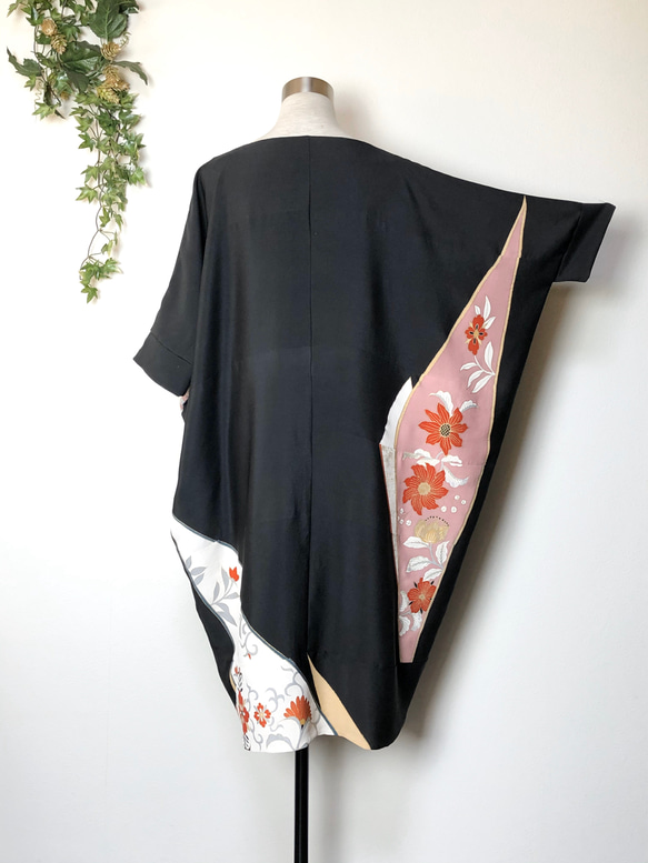 和服重製Tomesode Momonga連衣裙 第7張的照片