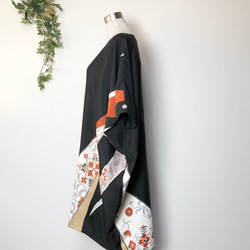和服重製Tomesode Momonga連衣裙 第8張的照片