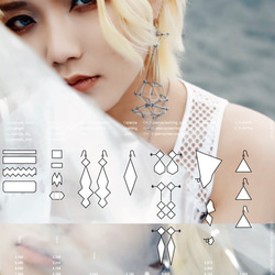 geometric jewelry pierce/earring_pair_B 2枚目の画像