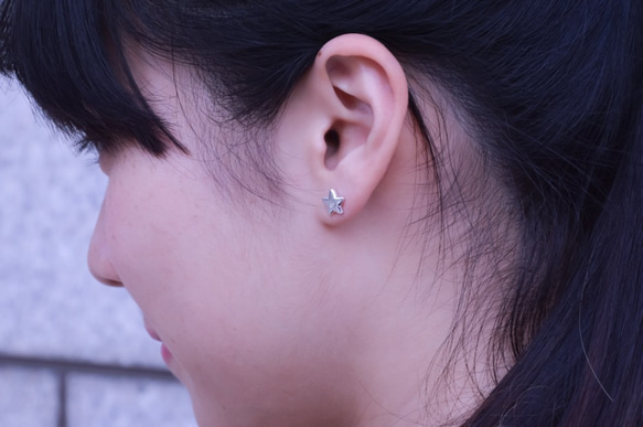 【澄旅】星星貼耳．925純銀耳環 第4張的照片