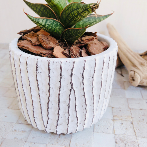 アフリカケニアアンティークプランターインテリア