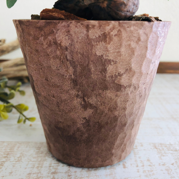 幸せのガジュマル　ヒノキの香る鉢　3号　観葉植物　インテリア　ポトス　アロマ　ギフト 5枚目の画像