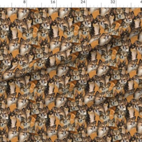 New 犬 犬柄 チワワの可愛すぎるデザイン 輸入生地 生地 チワワ