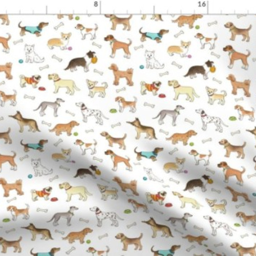 New 犬 犬柄の可愛すぎるデザイン 輸入生地 生地 ハンドメイド