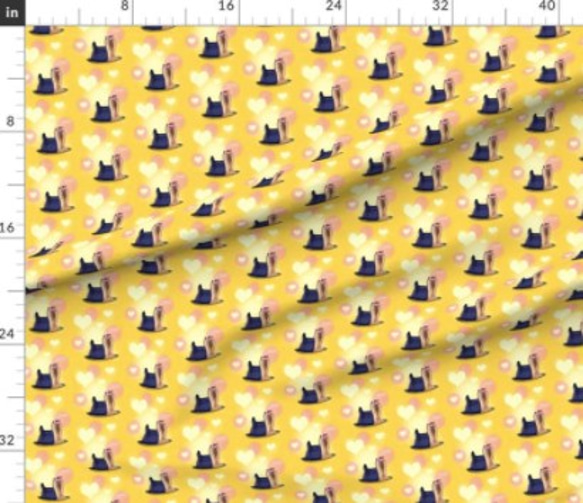 犬 犬柄 ヨーキーの可愛すぎるデザイン 輸入生地 生地 ヨークシャテリア ハンドメイド 素材 ペット ワンちゃん 2枚目の画像