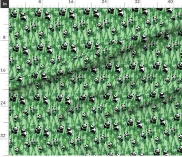 輸入生地 パンダ 動物柄 ハンドメイド素材 生地 布 布地 2枚目の画像