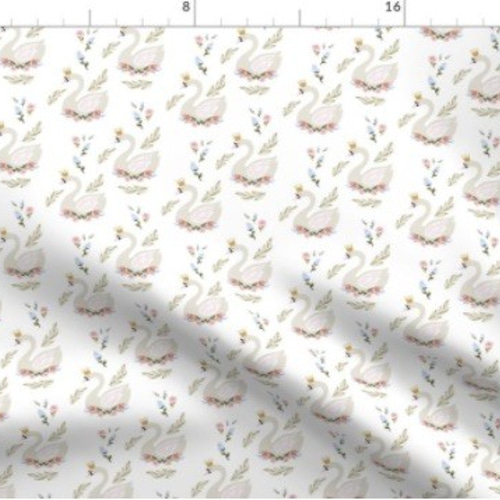 アニマルトロフィー 白鳥 スワン 布製 ハンドメイド インテリア 飾り