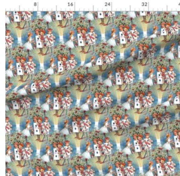 不思議の国のアリス アリス 生地 ハンドメイド素材 輸入生地 2枚目の画像