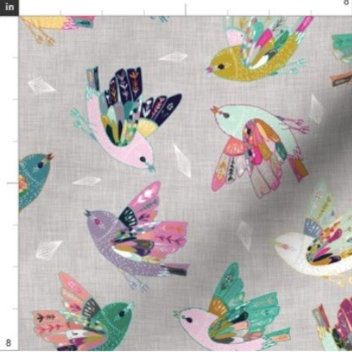 輸入生地 鳥 バード 鳥柄 ハンドメイド素材 生地 布 綿 布地 生地