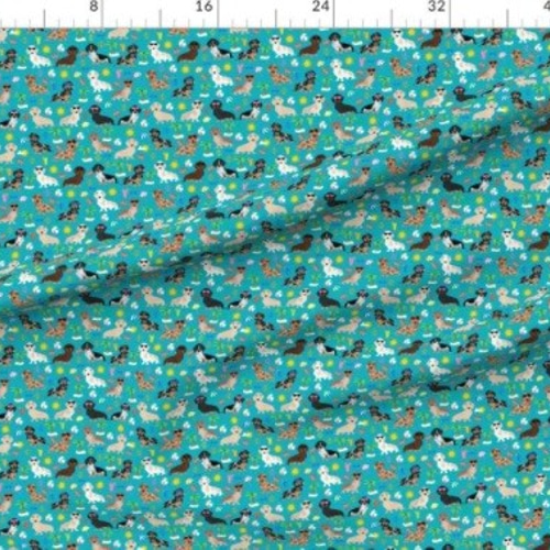 New 犬 犬柄 ダックスフンドの可愛すぎるデザイン 輸入生地 生地