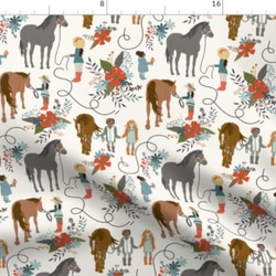 オリジナル 生地 ブロックデザイン パネル生地 うさぎ柄 ウサギ 生地