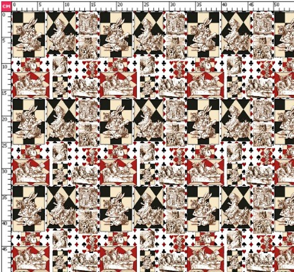 不思議の国のアリス アリス 生地 ハンドメイド素材 オリジナルデザイン